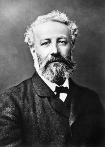 Jules Verne (zw/w foto) door Unknown photographer