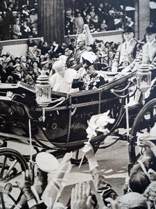 Koning George V en Mary van Teck door Unknown photographer
