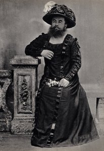 Les Monsters, de vrouw met baard. Fotografie, eind 19e eeuw, Parijs. Coll. Selva.