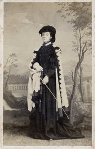 Maria Sophie van Beieren - 1861 - Portret van Marie-Sophie Amelie, Hertogin in Beieren en Koningin van de Twee Siciliën (1841-1925) door Unknown photographer