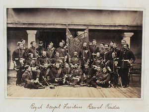 Leden van het 101e Regiment of Foot (Royal Bengal Fusiliers) in Rawalpindi door Unknown photographer