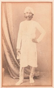 Misr Kanouji Lal, de Indiër die Thomas Kavanagh hielp ontsnappen tijdens het Beleg van Lucknow, circa 1857 door Unknown photographer