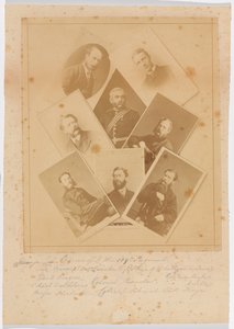 Officieren van het 109e Regiment Voetvolk (Bombay Infanterie) door Unknown photographer