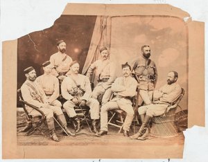 Officieren van het 4e Goorkha Regiment, 1879 door Unknown