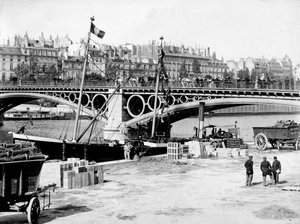 Parijs: Le pont du Carrousel et les docks