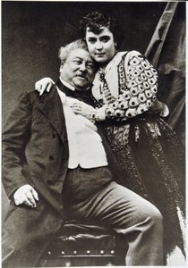 Portret van Alexandre Dumas Père (1802 - 1870) en zijn minnares