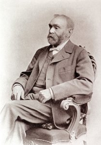 Portret van Alfred Nobel (fotografie 19e eeuw)