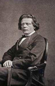 Portret van Anton Rubinstein (zwart-wit foto)