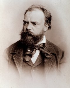 Portret van Antonin Dvorak (1841-1901) Engelse componist 19e eeuw. Bologna, civico museo bibliografico