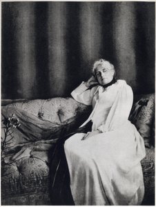 Portret van Berthe Morisot, ca. 1893 (zwart-wit foto)
