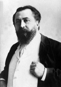 Portret van Catulle Mendes, Franse dichter. door Unknown photographer