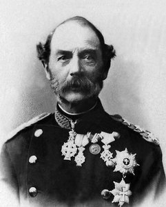 Portret van Christian IX, koning van Denemarken (1818-1906). door Unknown photographer