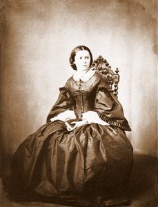 Portret van Clara Schumann (1819 - 1896), vrouw van Robert Schumann door Unknown photographer