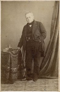 Portret van Graaf Camillo Benso van Cavour (1810-1861) - circa 1855 door Unknown photographer