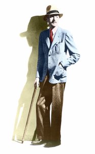 Portret van Dashiell Hammett (1894-1961), Amerikaanse schrijver