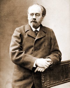 Portret van Emile Zola (1840 - 1902) Franse schrijver.