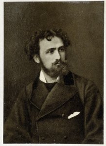 Portret van Eugène Delacroix (1798 - 1863) in 1854 door Unknown photographer