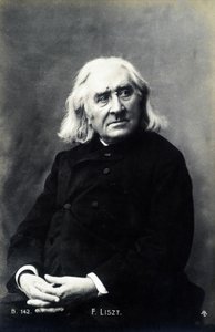 Portret van Franz Liszt.