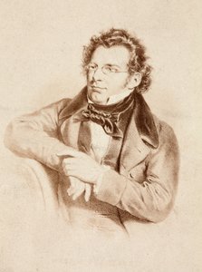 Portret van Franz Schubert, ca. 1860s door Unknown photographer