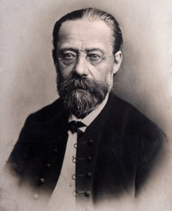 Portret van Friedrich Smetana (gravure naar foto) door Unknown photographer