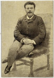Portret van Guy de Maupassant (1850 - 1893) in 1890