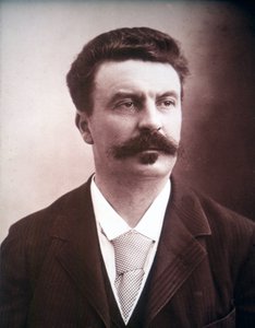 Portret van Guy de Maupassant door Unknown photographer