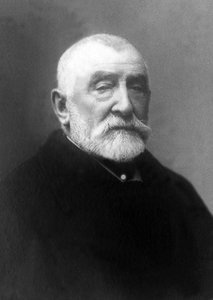 Portret van Henri Joseph Harpignies, Franse schilder en aquarellist.