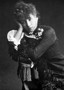 Portret van Henriette Rosine Bernard, bekend als Sarah Bernhardt (1844-1923) door Unknown photographer
