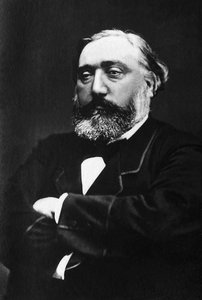 Portret van Leon Gambetta (1838-1882), Franse advocaat en politicus. door Unknown photographer