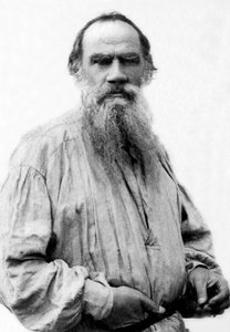 Portret van Leon Tolstoi (1828-1910), Russische schrijver
