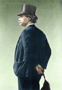 Portret van Mark Twain (1835-1910) door Unknown photographer
