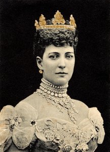 Portret van Koningin Alexandra van Denemarken door Unknown photographer