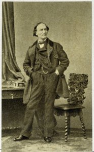 Portret van Robert Houdin in 1855