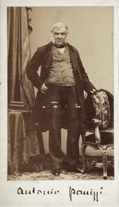 Portret van Senator Antonio Panizzi (1797-1879) Directeur van de Bibliotheek van het British Museum door Unknown photographer
