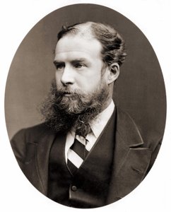 Portret van Sir John Lubbock, Baron van Avebury (1834-1913), Britse politicus, natuuronderzoeker en prehistoricus. Fotografie