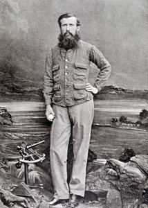 Portret van Speke, Britse ontdekkingsreiziger (1827 - 1864) door Unknown photographer
