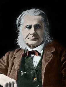 Portret van Thomas Henry Huxley. Britse bioloog (1825-1895)