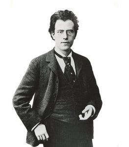 Portret van de Oostenrijkse componist en dirigent Gustav Mahler door Unknown photographer
