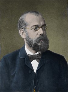Portret van de Duitse arts Robert Koch (1843-1910) door Unknown photographer