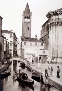 San Giovanni e Paolo wijk in Venetië - fotografie, eind 19e eeuw door Unknown photographer
