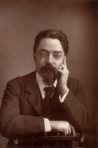 Sidney Webb, Baron Passfield (1859-1947) Engelse politieke econoom en sociaal hervormer, ca.1890 (zwart-wit foto)