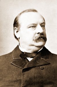 Stephen Grover Cleveland (1837-1908), President van de Verenigde Staten.