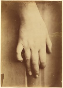 Studie van een hand,1865 (foto) door Unknown photographer