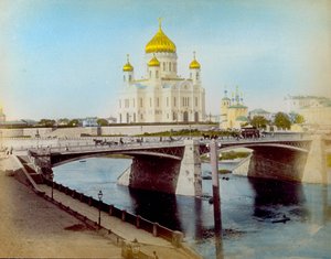 Tempel van Christus Onze Verlosser, Moskou door Unknown photographer