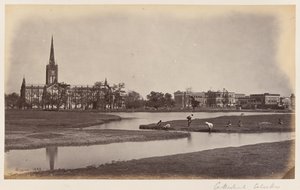 De kathedraal en het bisschoppelijk paleis, Calcutta