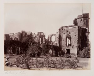 De Residentie Lucknow, c.1885 door Unknown photographer