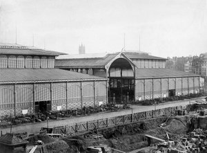 De centrale markt van Parijs (Balard paviljoens), eind 19e eeuw door Unknown photographer