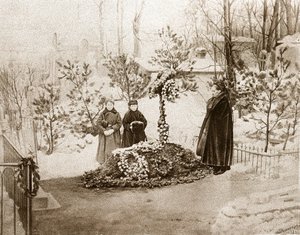 De familie van de Russische schrijver Fedor Dostojevski door Unknown photographer