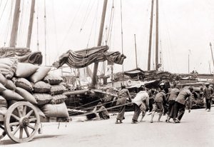 De haven van Hong Kong rond 1880 door Unknown photographer