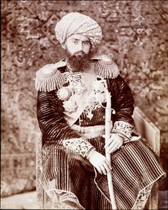 Turkestan - De Emir van Bukhura - A.D 1890.
